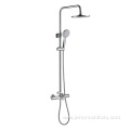 Thermostatic Exposed shower set chrome faucet